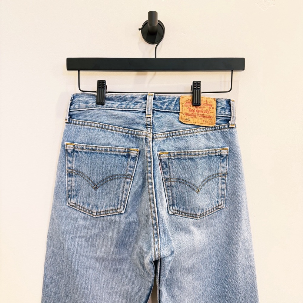 VINTAGE Levi's 501 Light Blue Straight Leg Women's Jeans